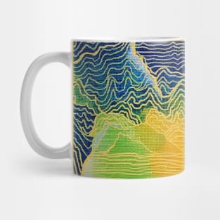 Yellow Topography Mug